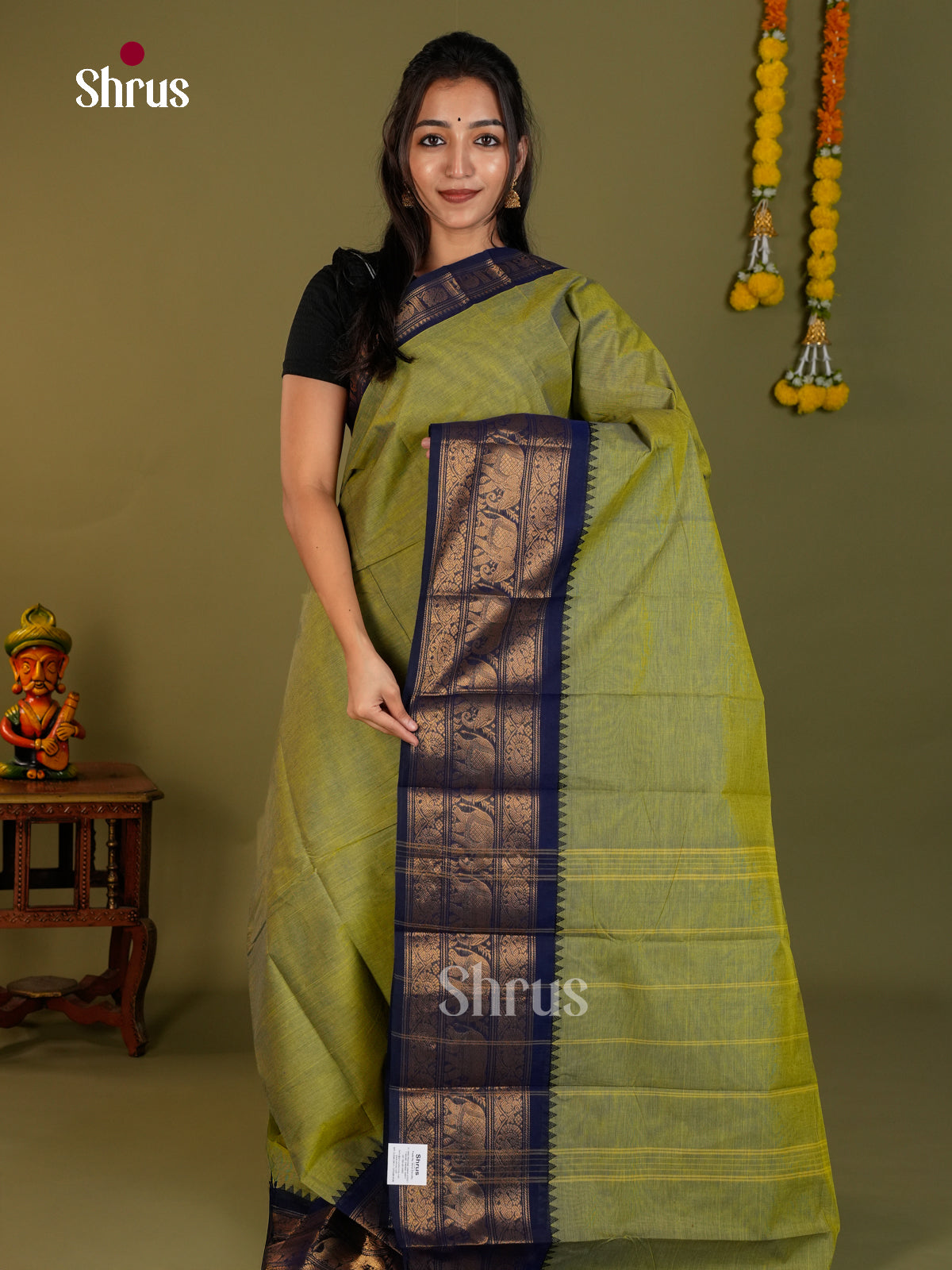 Chettinad Cotton Saree - EDS13056 - Shop on Shrus.com