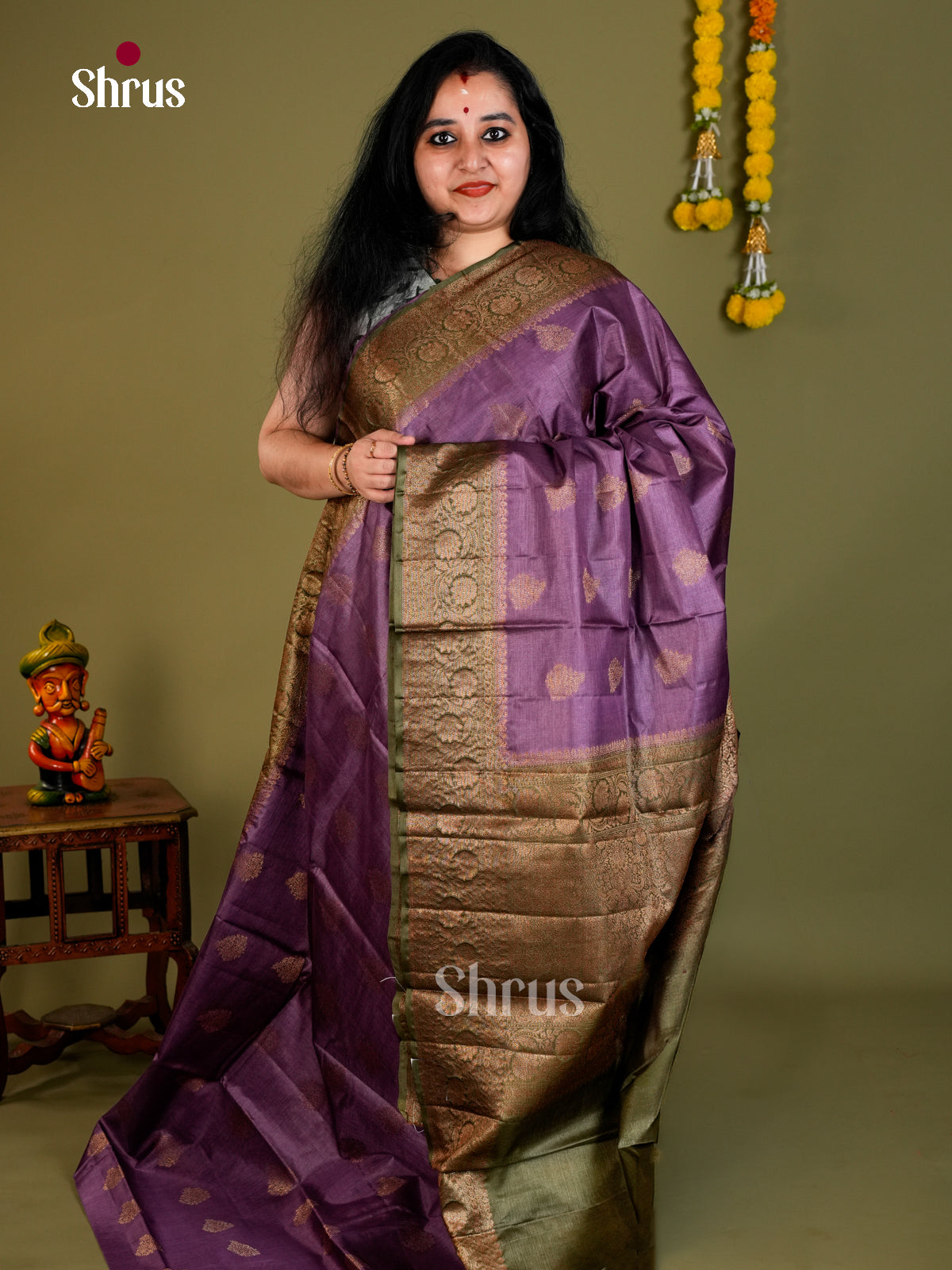 Tussar Saree - EDS18010 - Shop on Shrus.com