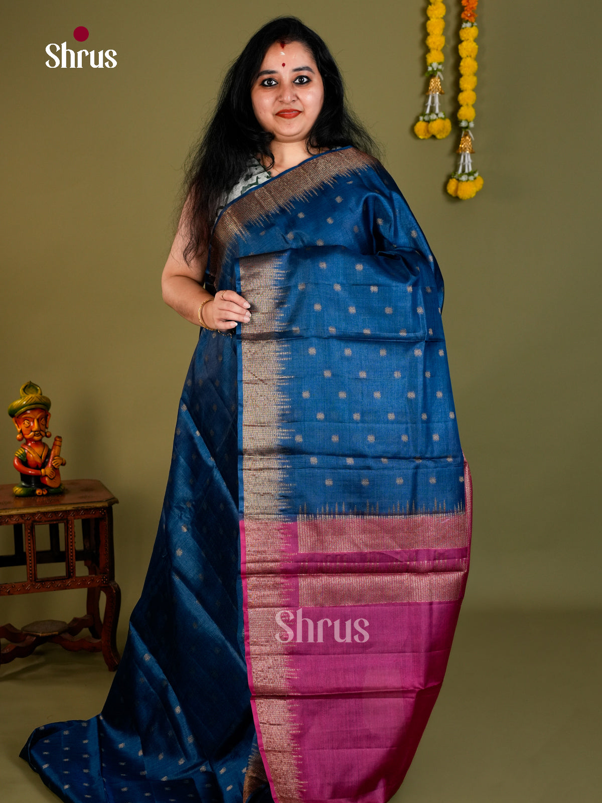 Tussar Saree - EDS18016 - Shop on Shrus.com