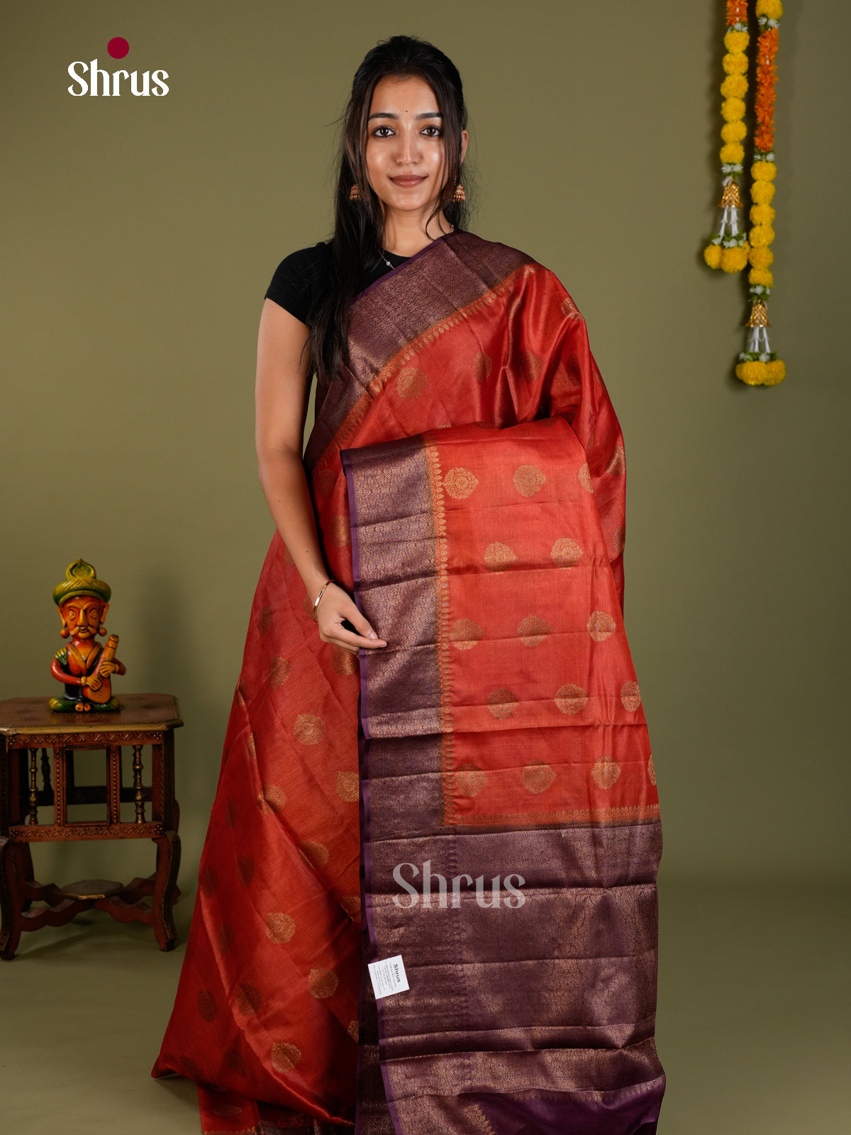 Tussar Saree - EDS18031 - Shop on Shrus.com