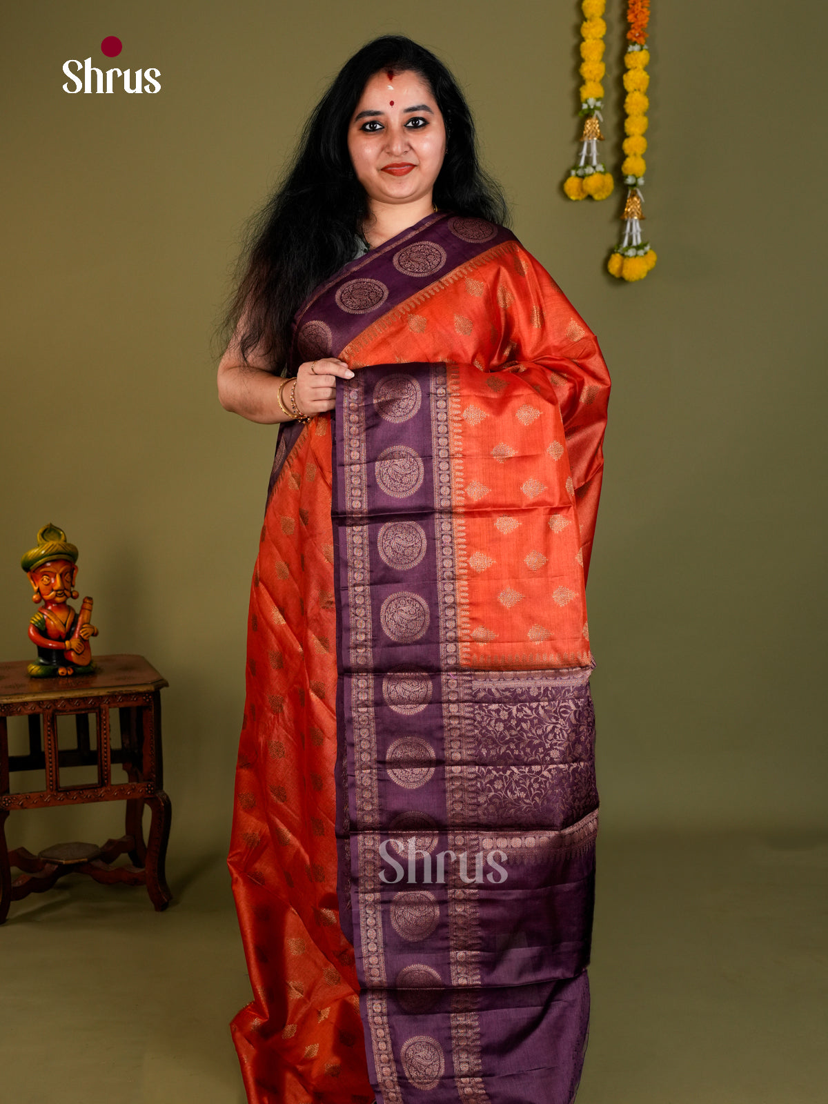 Tussar Saree - EDS18034 - Shop on Shrus.com