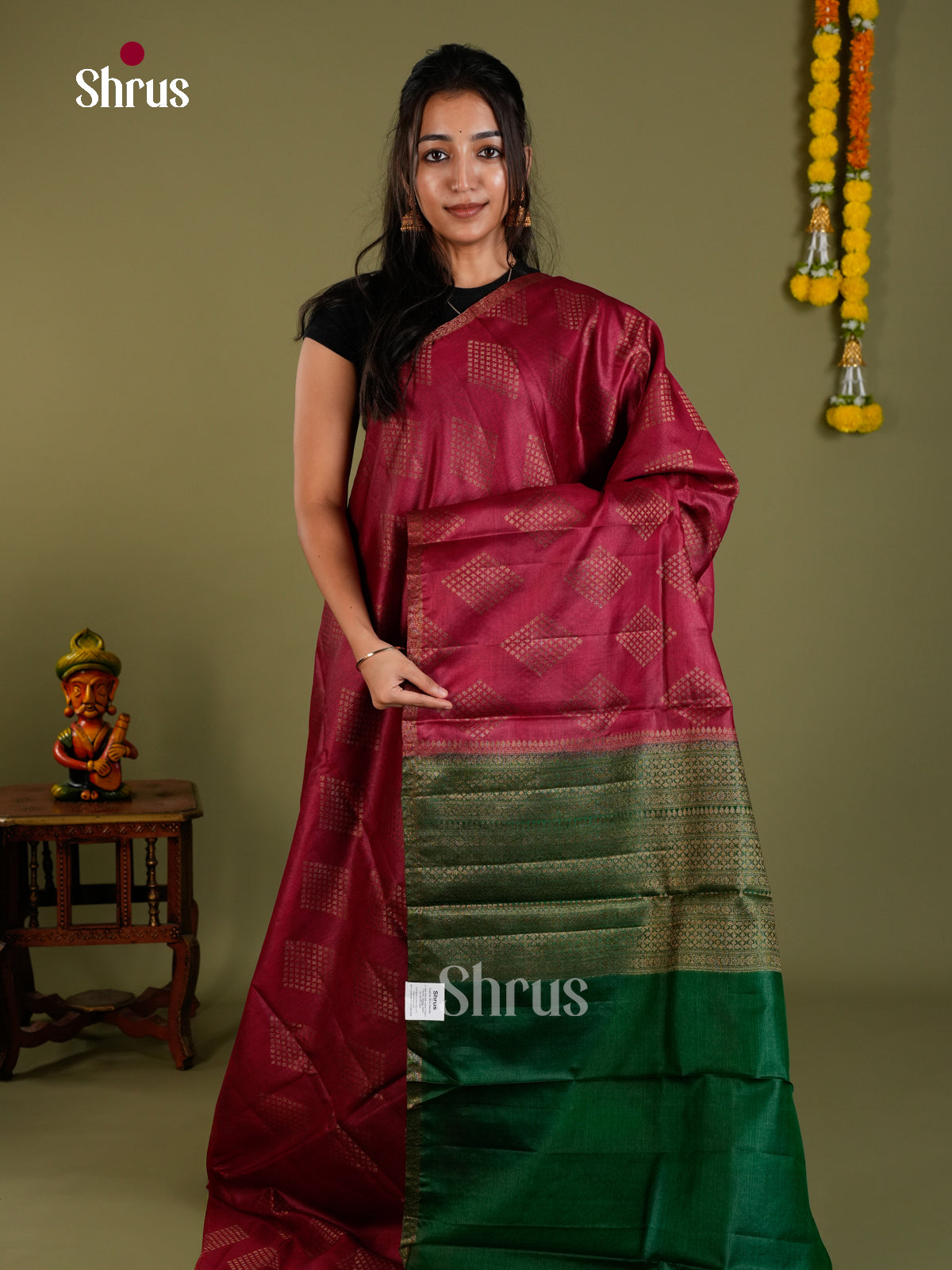 Tussar Saree - EDS18036 - Shop on Shrus.com