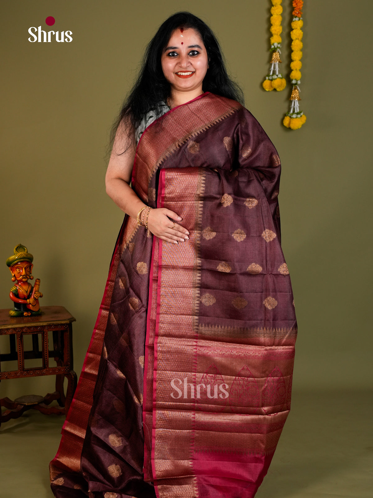 Tussar Saree - EDS18041 - Shop on Shrus.com