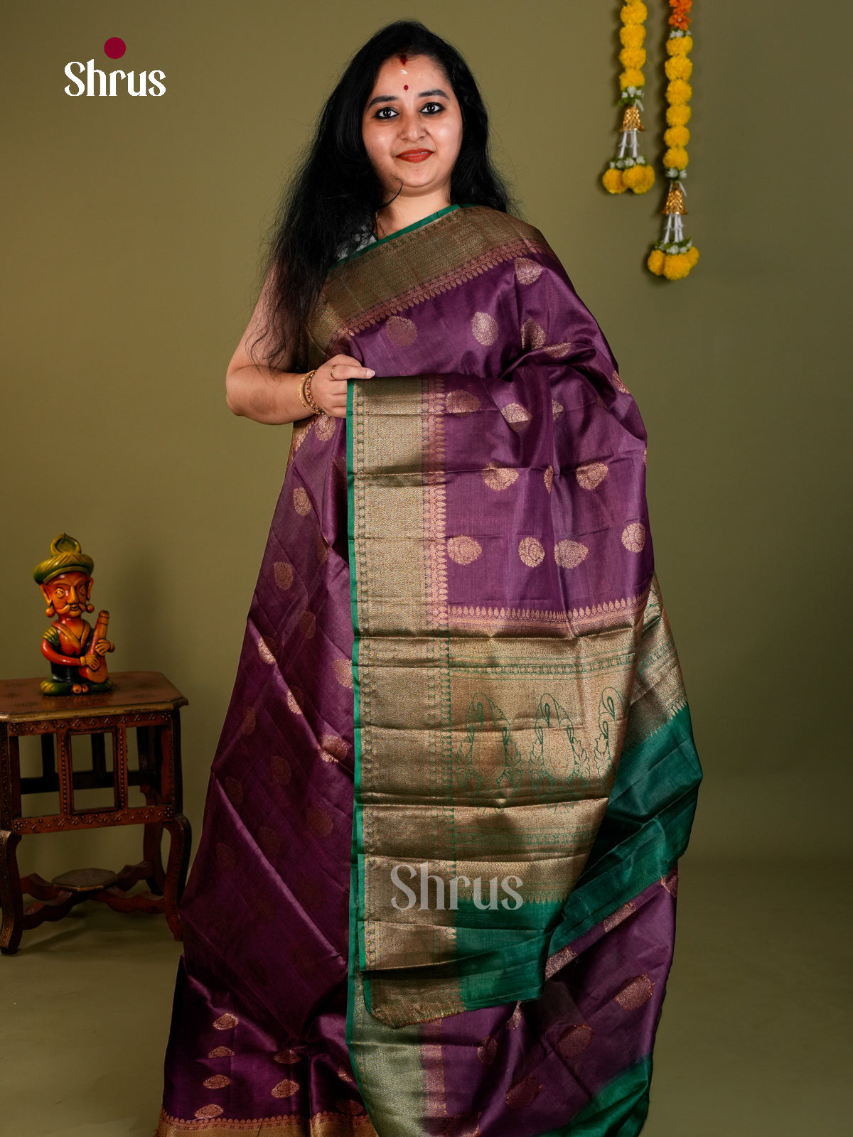 Tussar Saree - EDS18043 - Shop on Shrus.com
