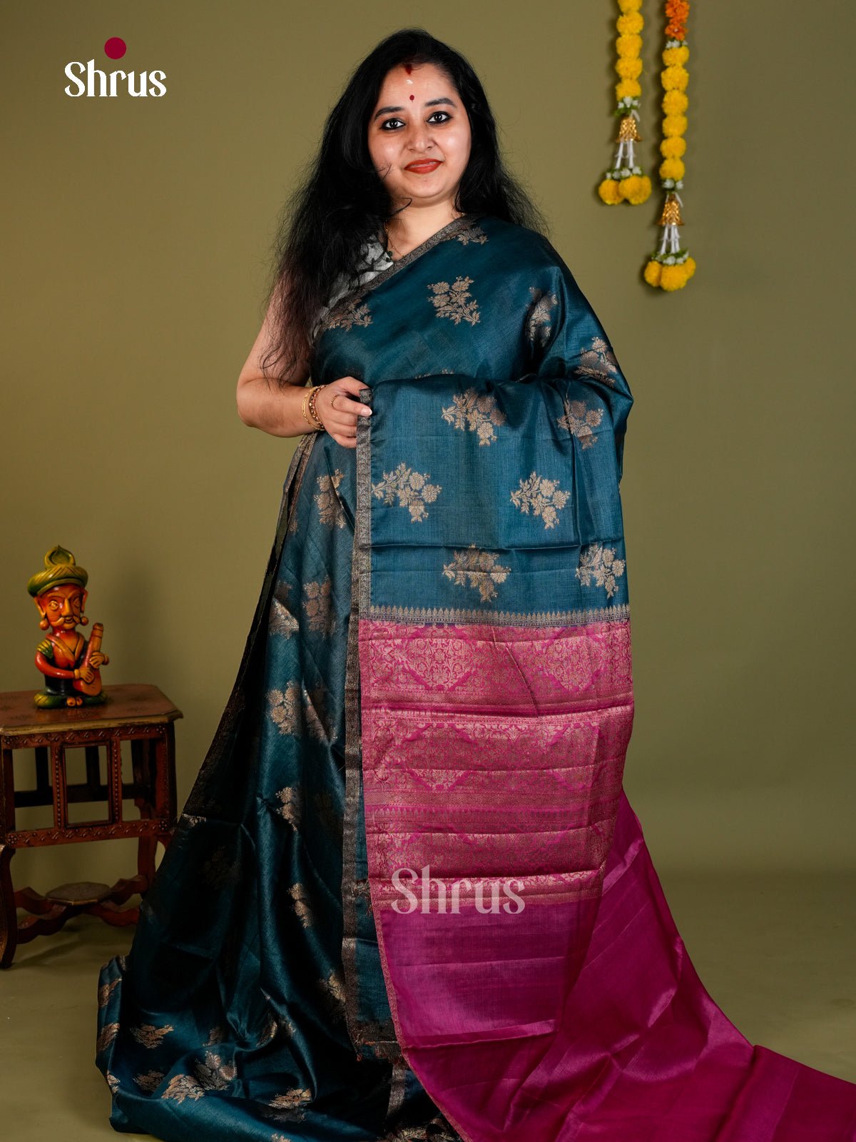 Tussar Saree - EDS18046 - Shop on Shrus.com