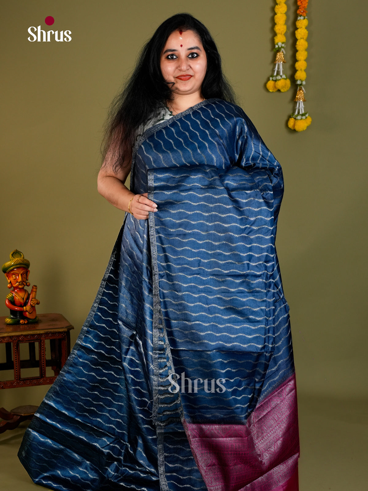 Tussar Saree - EDS18048 - Shop on Shrus.com