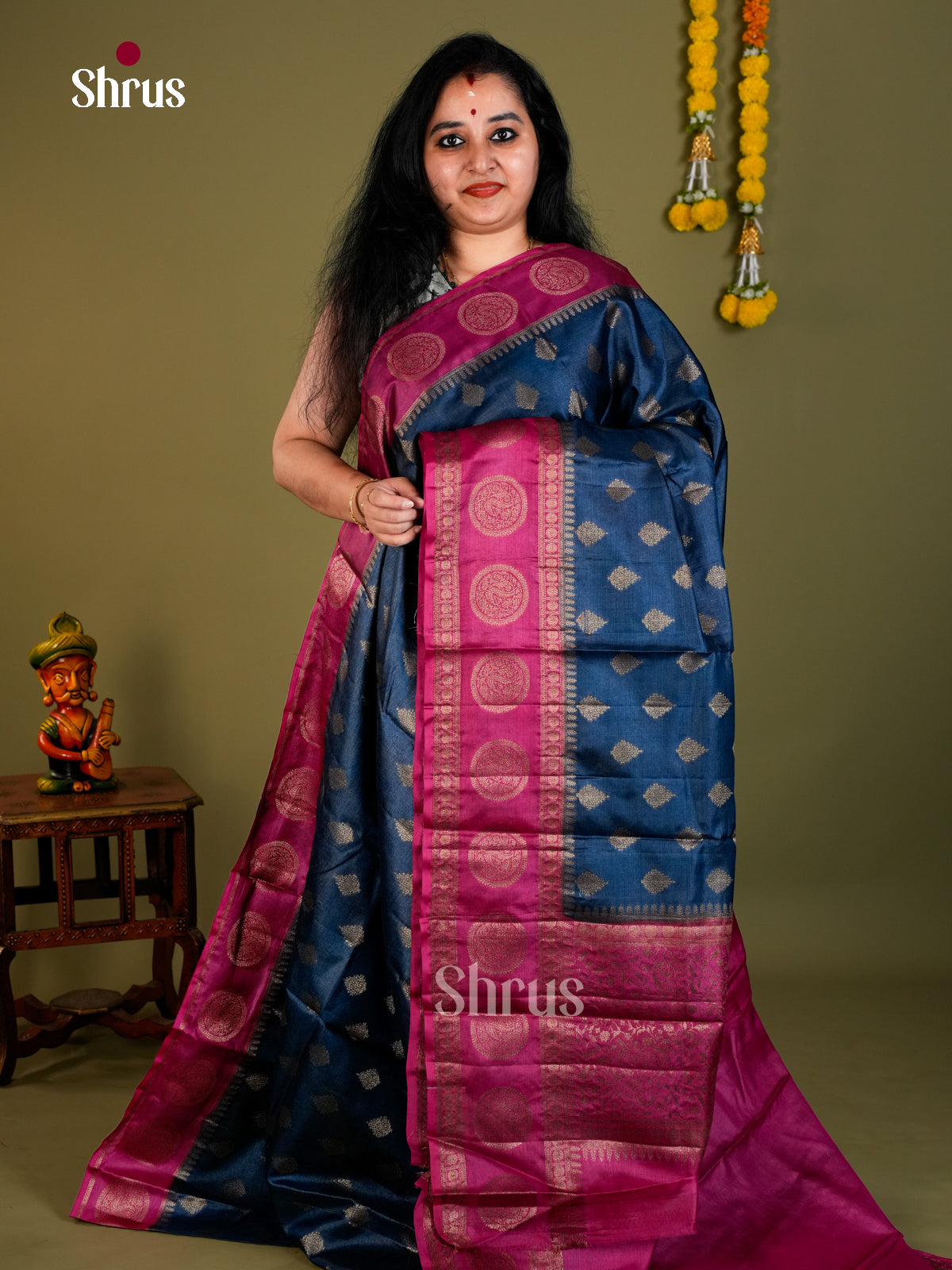 Tussar Saree - EDS18054 - Shop on Shrus.com
