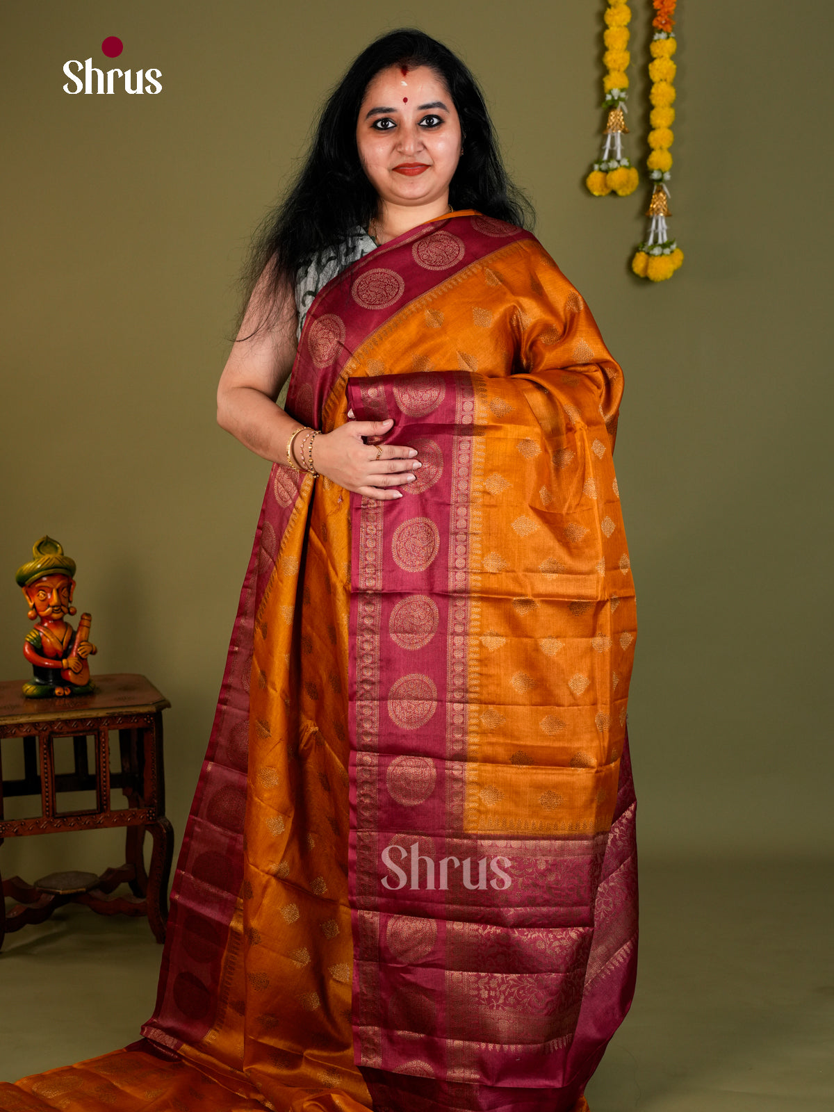 Tussar Saree - EDS18056 - Shop on Shrus.com