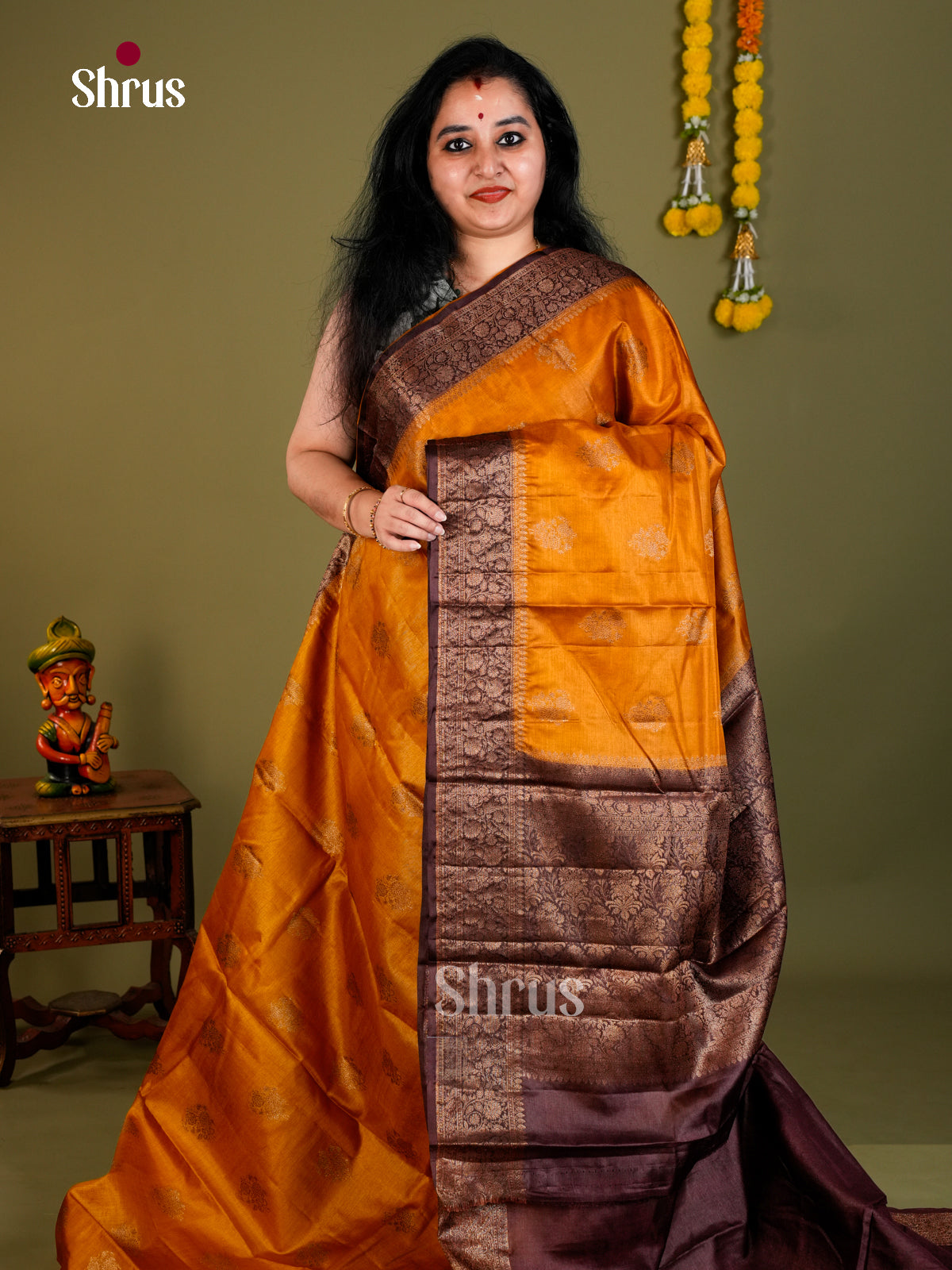 Tussar Saree - EDS18058 - Shop on Shrus.com