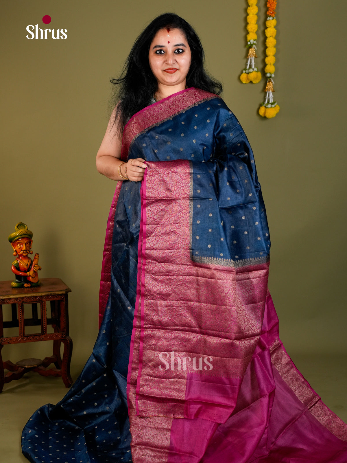 Tussar Saree - EDS18061 - Shop on Shrus.com