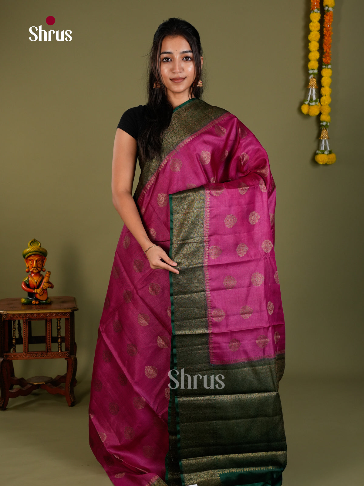 Tussar Saree - EDS18063 - Shop on Shrus.com