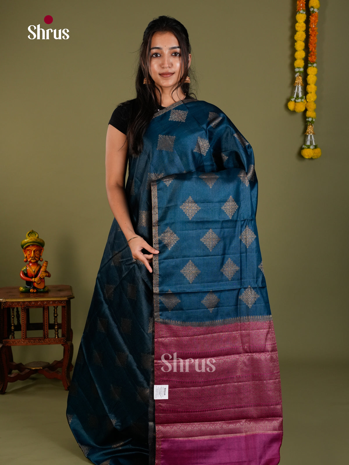 Tussar Saree - EDS18066 - Shop on Shrus.com
