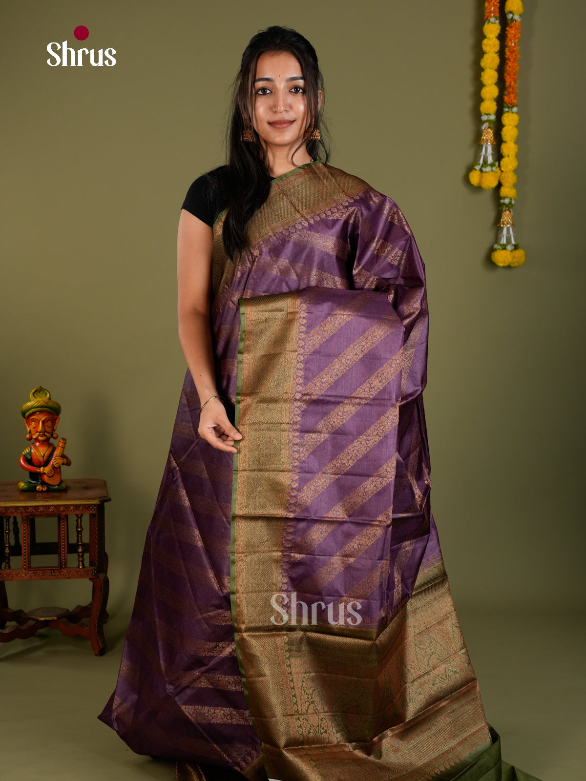Tussar Saree - EDS18070 - Shop on Shrus.com