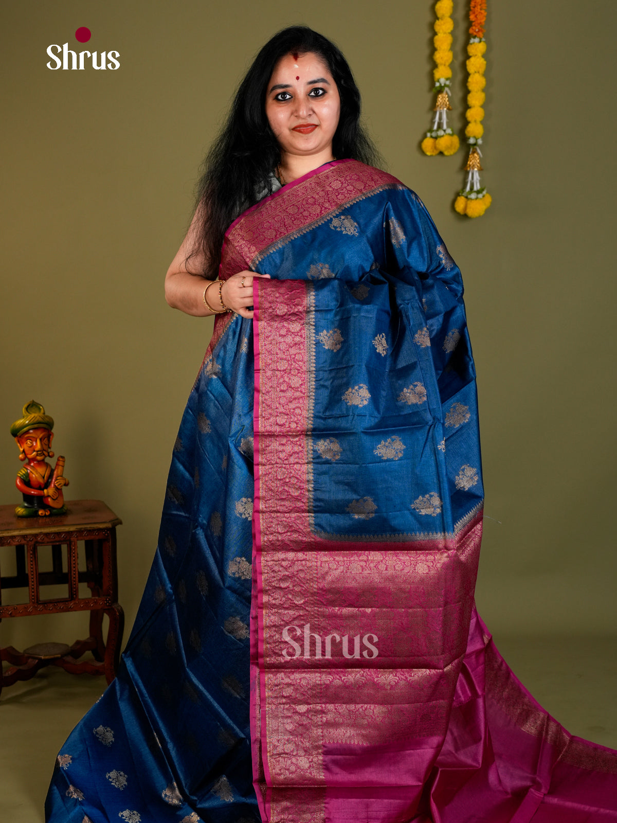 Tussar Saree - EDS18082 - Shop on Shrus.com