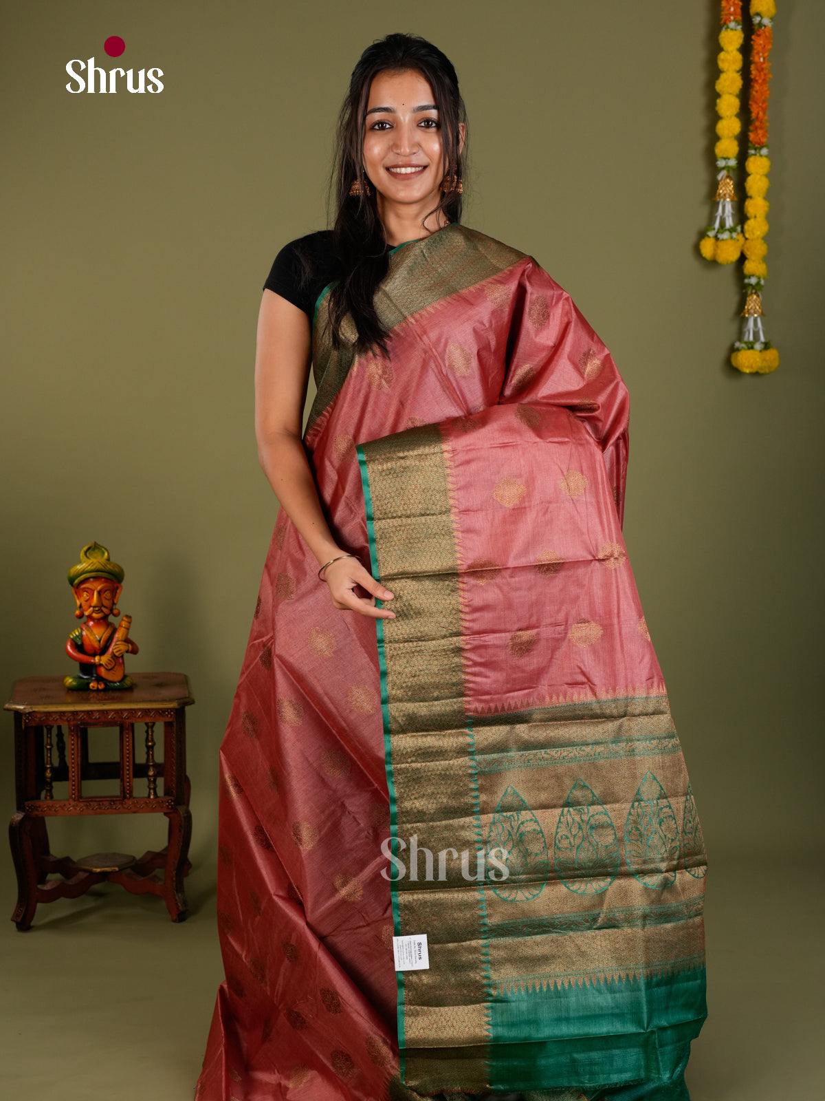 Tussar Saree - EDS18088 - Shop on Shrus.com