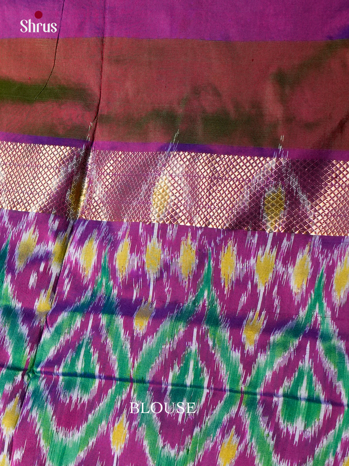 Ikkat Silk Saree - EDS18112 - Shop on Shrus.com