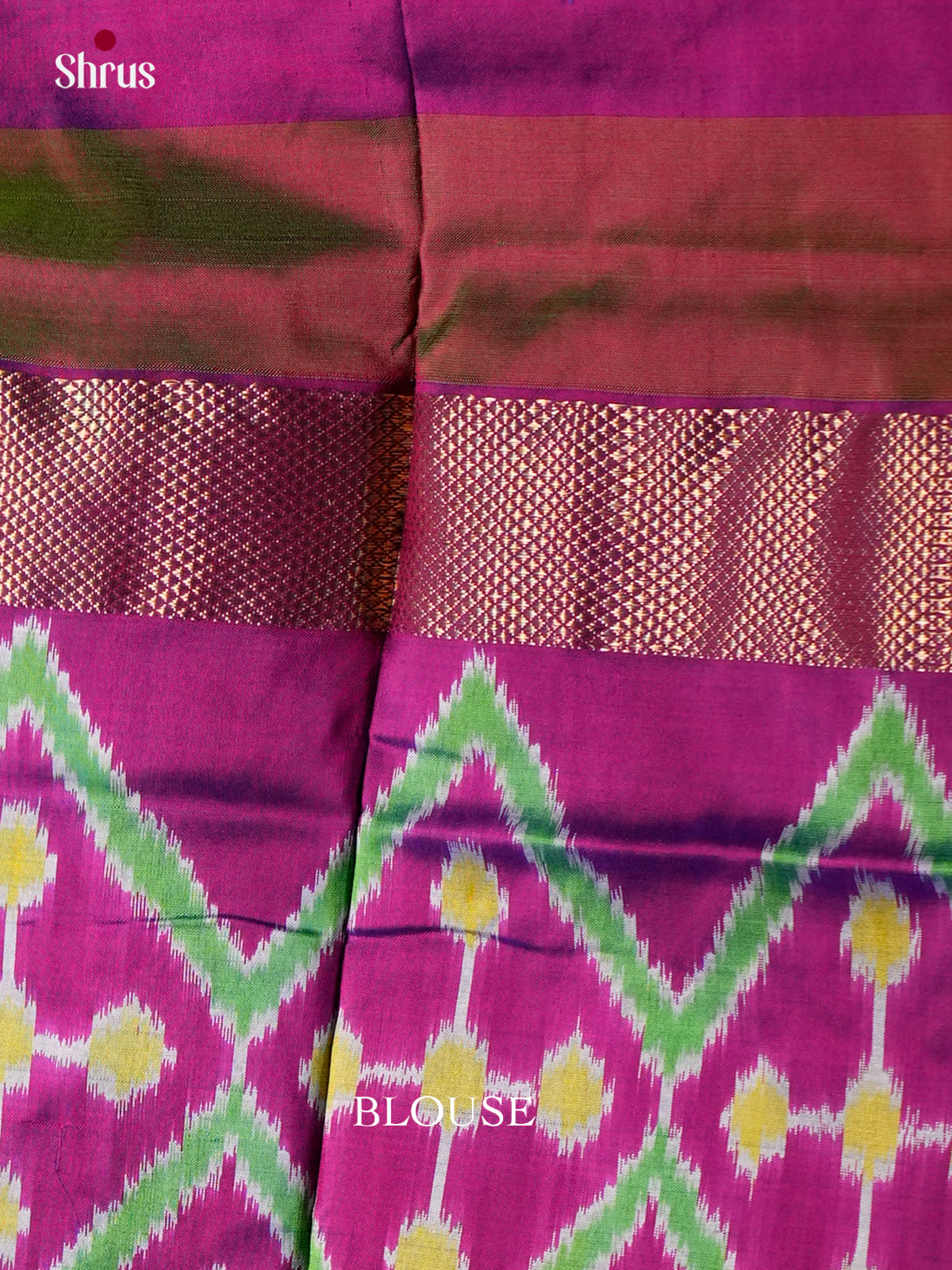 Ikkat Silk Saree - EDS18114 - Shop on Shrus.com