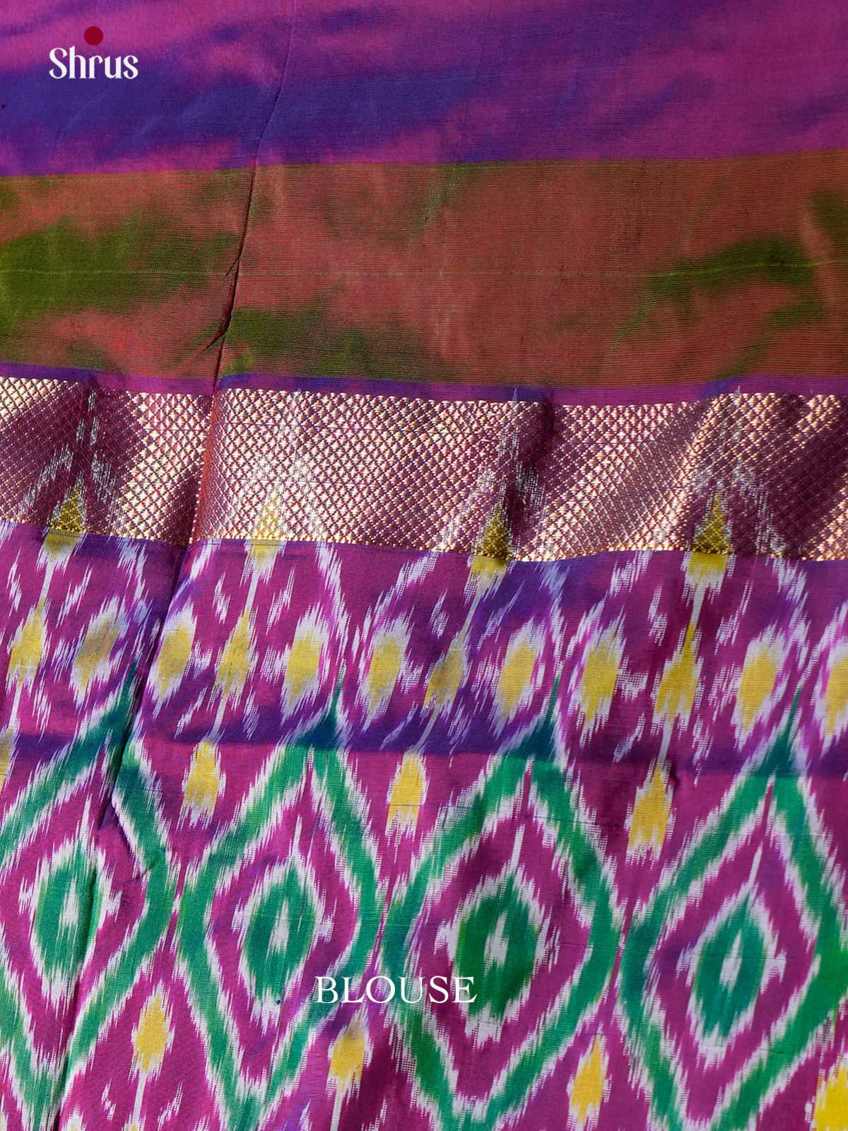 Ikkat Silk Saree - EDS18115 - Shop on Shrus.com