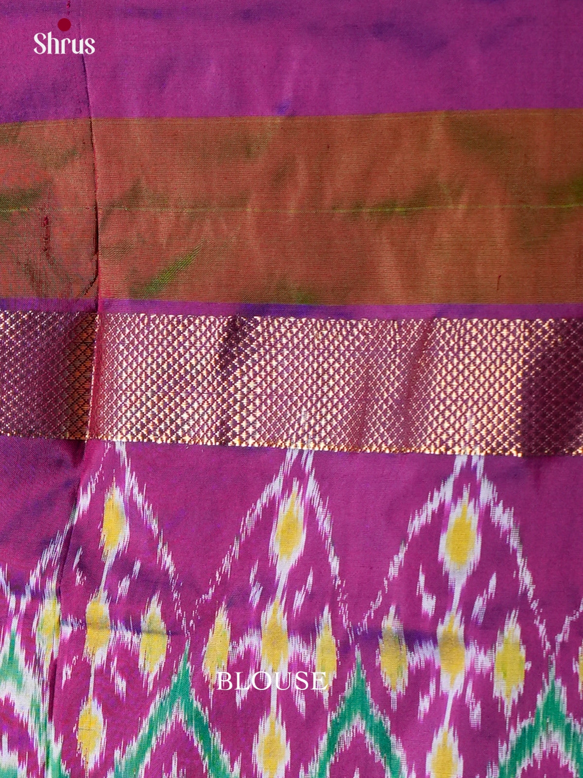 Ikkat Silk Saree - EDS18117 - Shop on Shrus.com