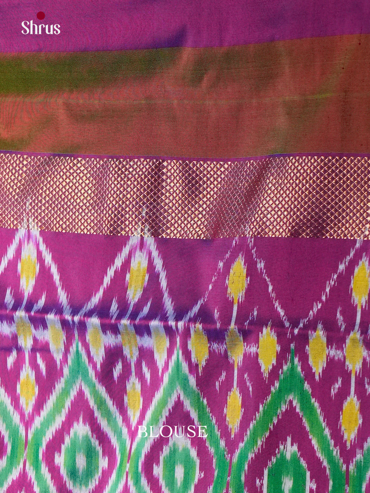 Ikkat Silk Saree - EDS18118 - Shop on Shrus.com