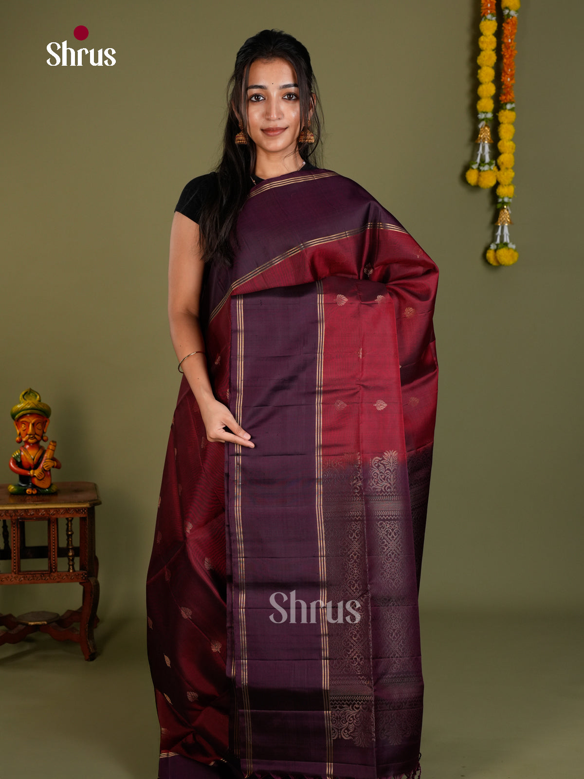 Soft Silk Saree - EDS20023 - Shop on Shrus.com