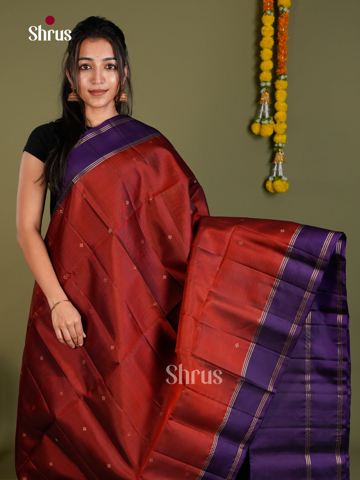 Soft Silk Saree - EDS20044 - Shop on Shrus.com