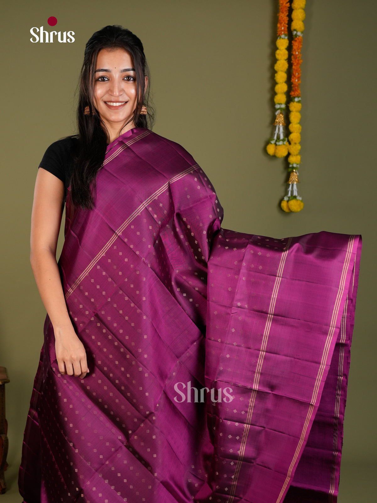 Soft Silk Saree - EDS20056 - Shop on Shrus.com