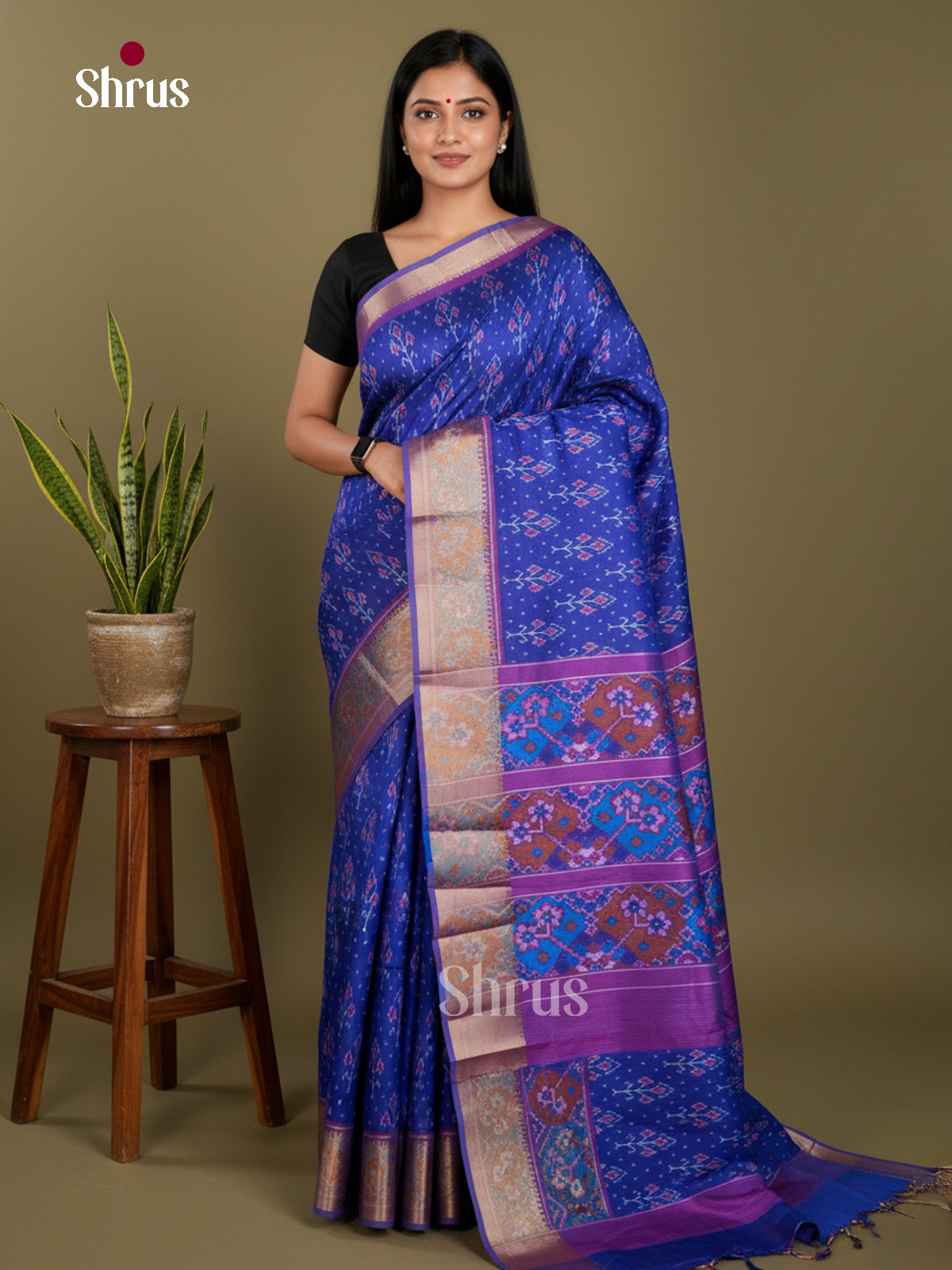 Semi Patola Saree - EDS21011 - Shop on Shrus.com
