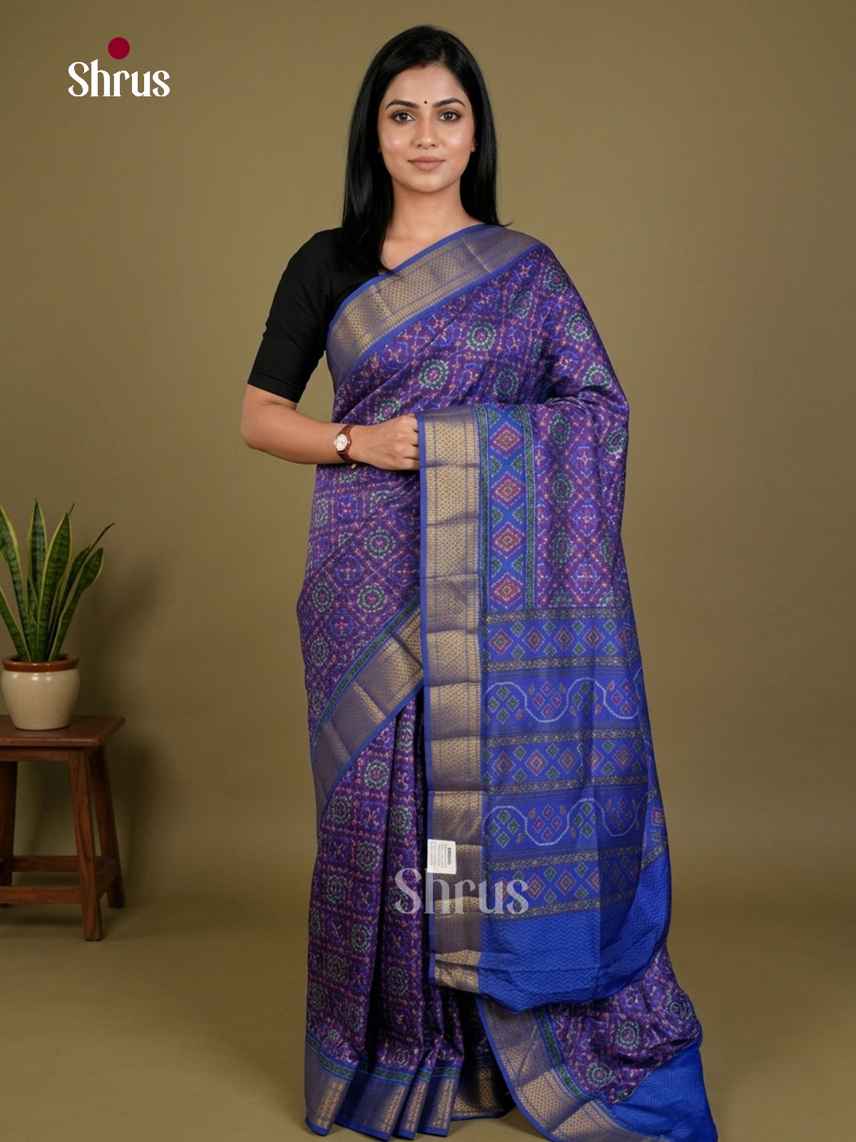 Semi Patola Saree - EDS21013 - Shop on Shrus.com