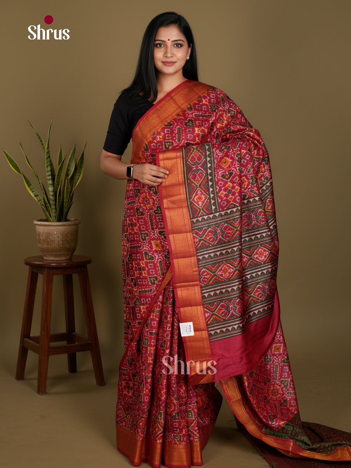 Semi Patola Saree - EDS21027 - Shop on Shrus.com
