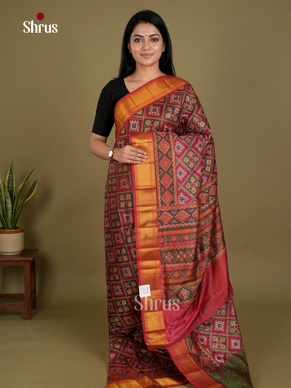 Semi Patola Saree - EDS21030 - Shop on Shrus.com