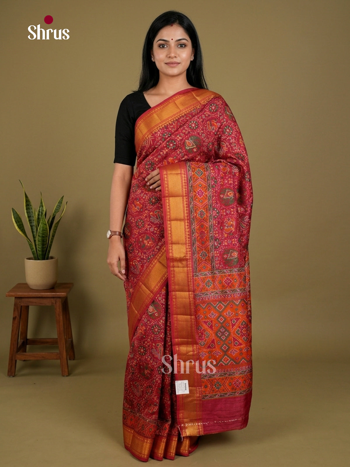 Semi Patola Saree - EDS21034 - Shop on Shrus.com