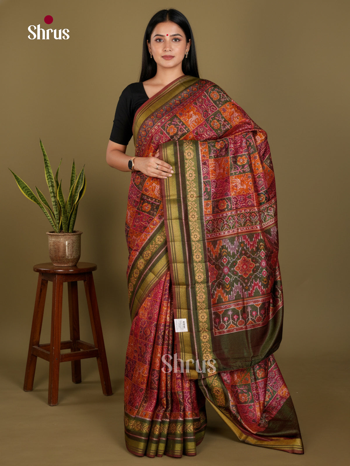 Semi Patola Saree - EDS21037 - Shop on Shrus.com