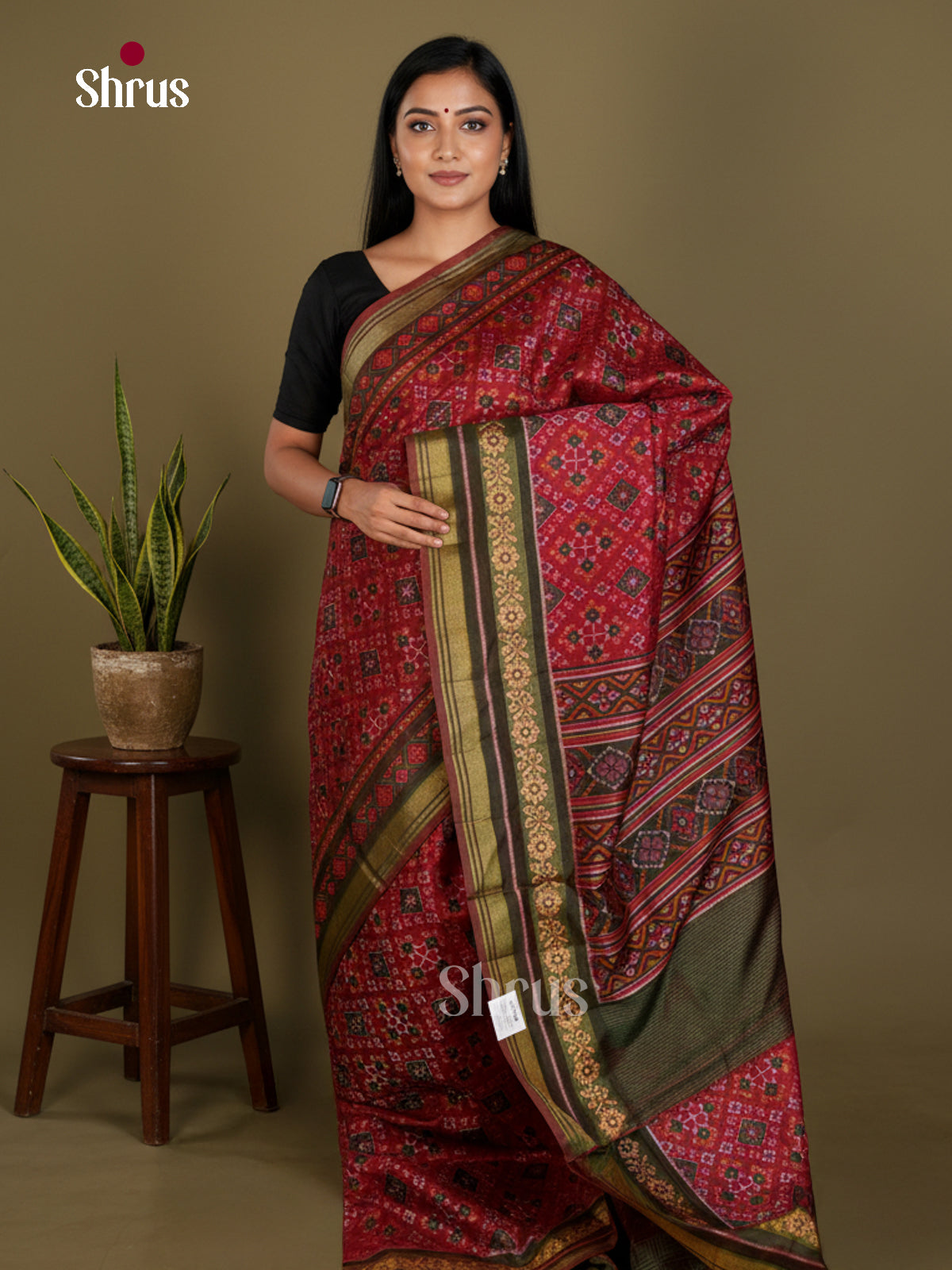 Semi Patola Saree - EDS21039 - Shop on Shrus.com