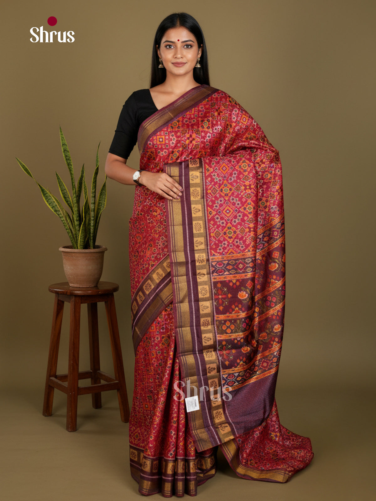 Semi Patola Saree - EDS21040 - Shop on Shrus.com
