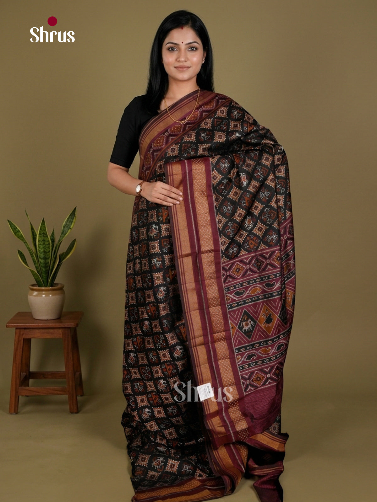 Semi Patola Saree - EDS21050 - Shop on Shrus.com