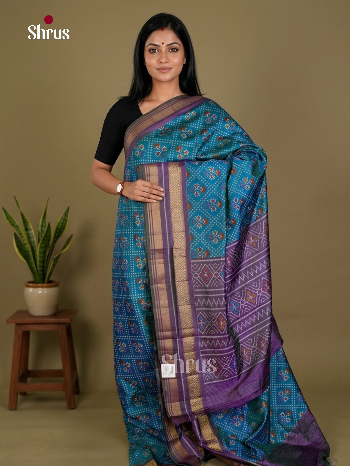 Semi Patola Saree - EDS21065 - Shop on Shrus.com