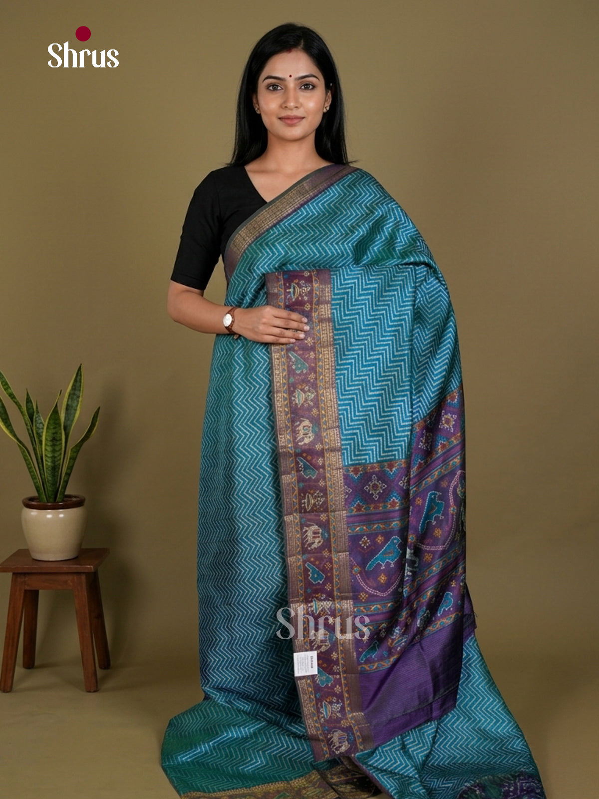 Semi Patola Saree - EDS21066 - Shop on Shrus.com