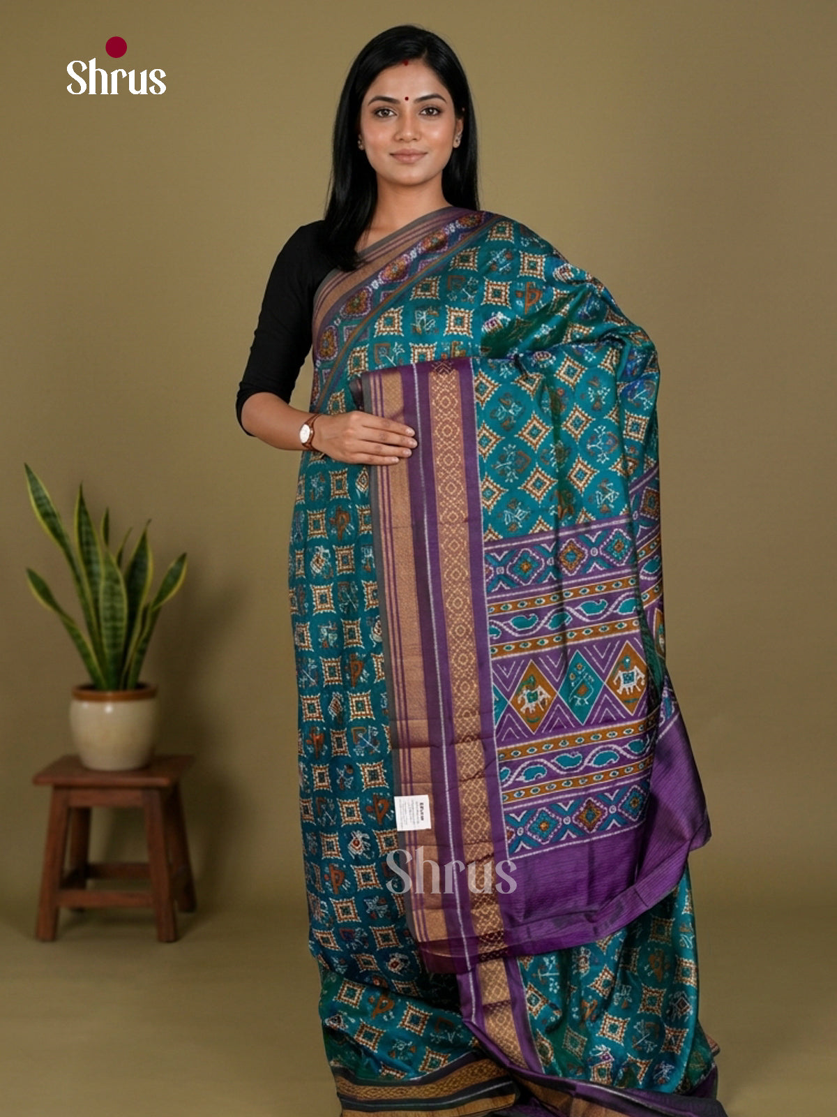 Semi Patola Saree - EDS21068 - Shop on Shrus.com
