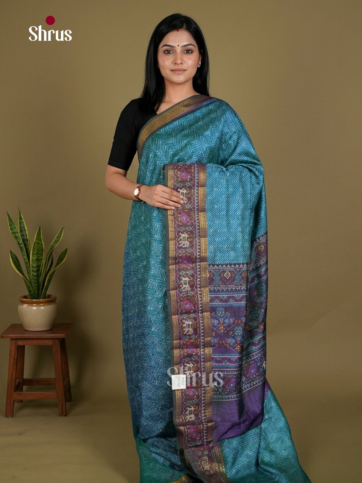 Semi Patola Saree - EDS21070 - Shop on Shrus.com