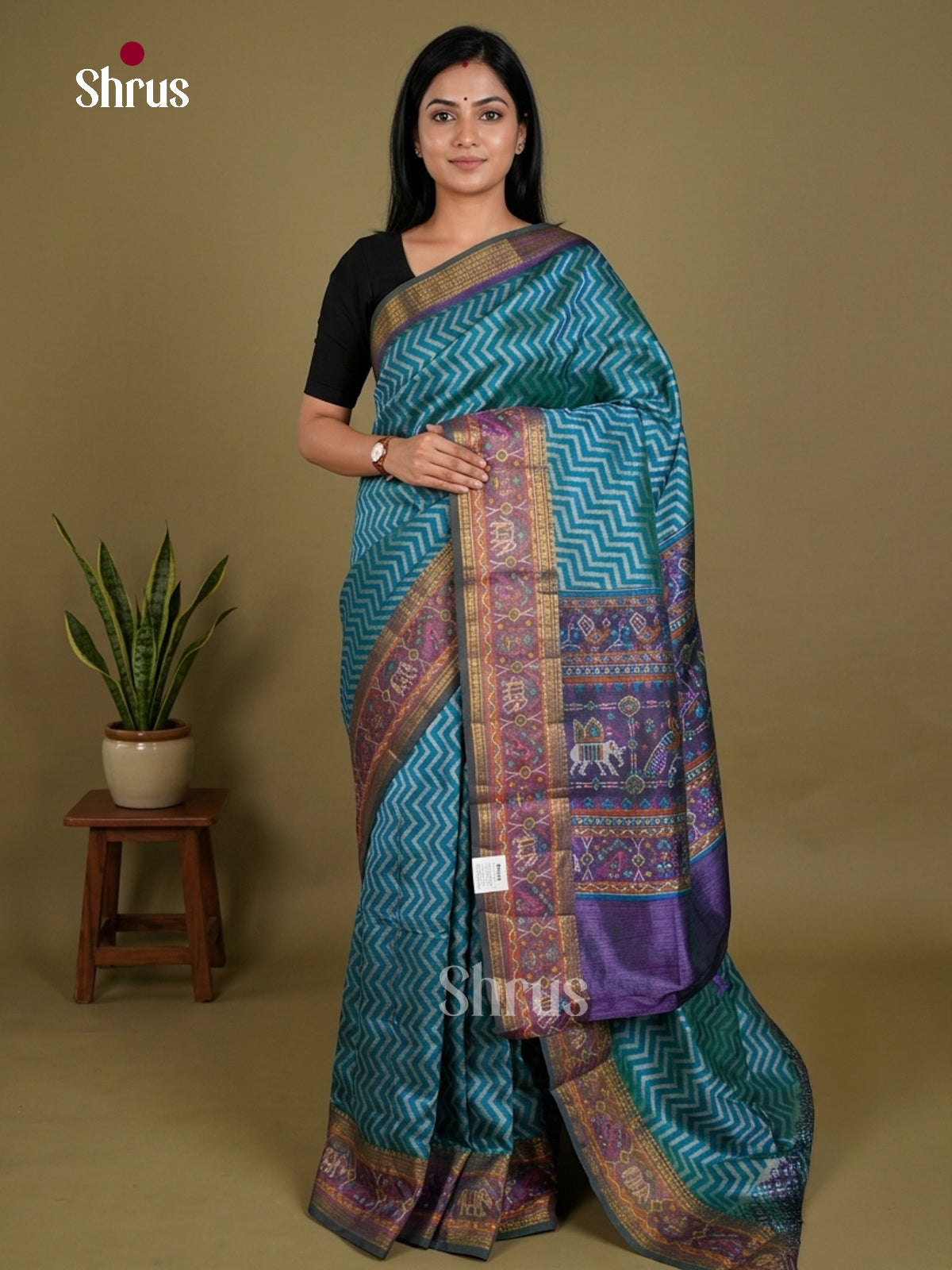 Semi Patola Saree - EDS21074 - Shop on Shrus.com