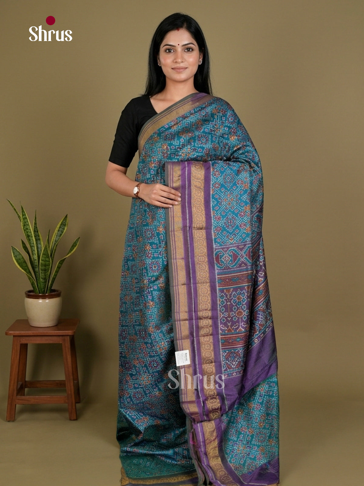 Semi Patola Saree - EDS21075 - Shop on Shrus.com