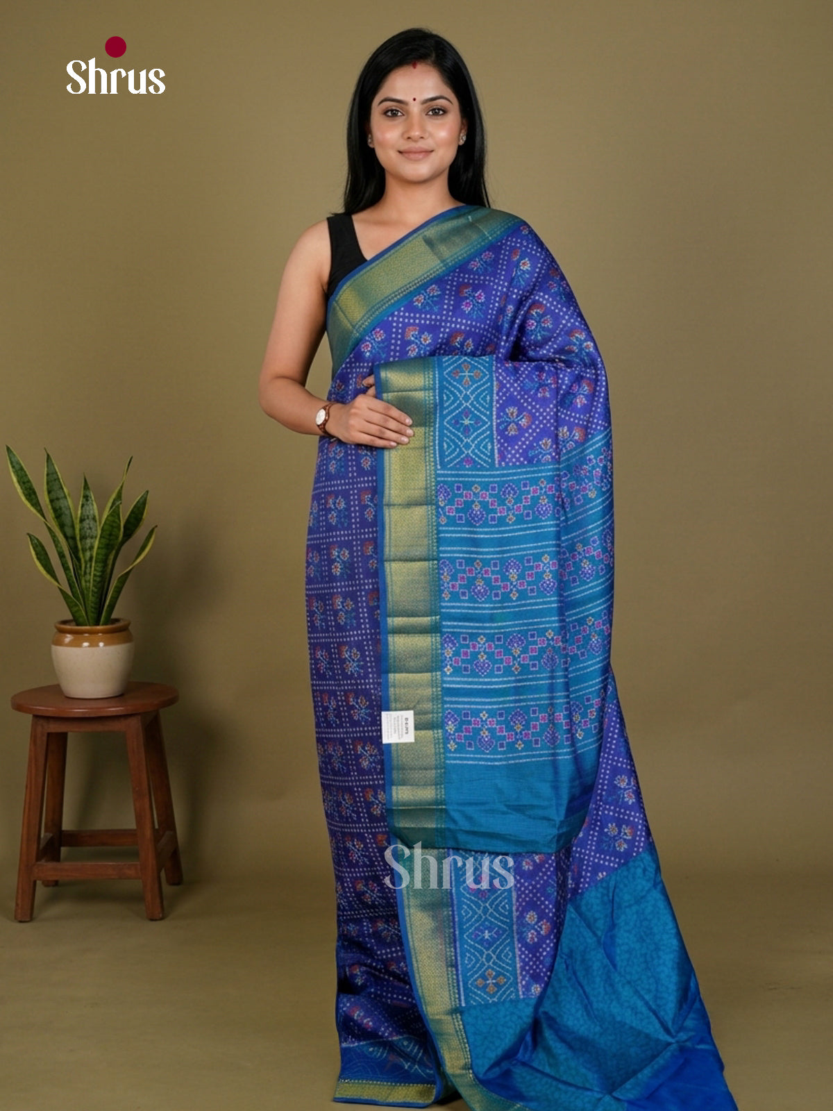 Semi Patola Saree - EDS21077 - Shop on Shrus.com