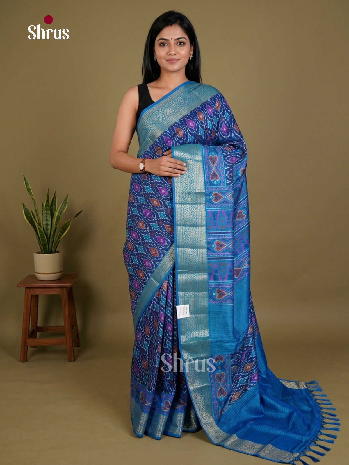 Semi Patola Saree - EDS21078 - Shop on Shrus.com