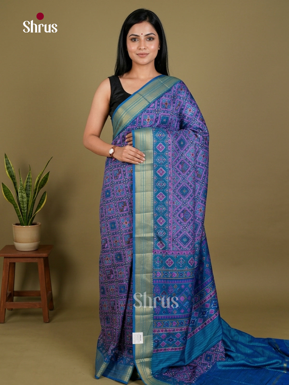 Semi Patola Saree - EDS21080 - Shop on Shrus.com