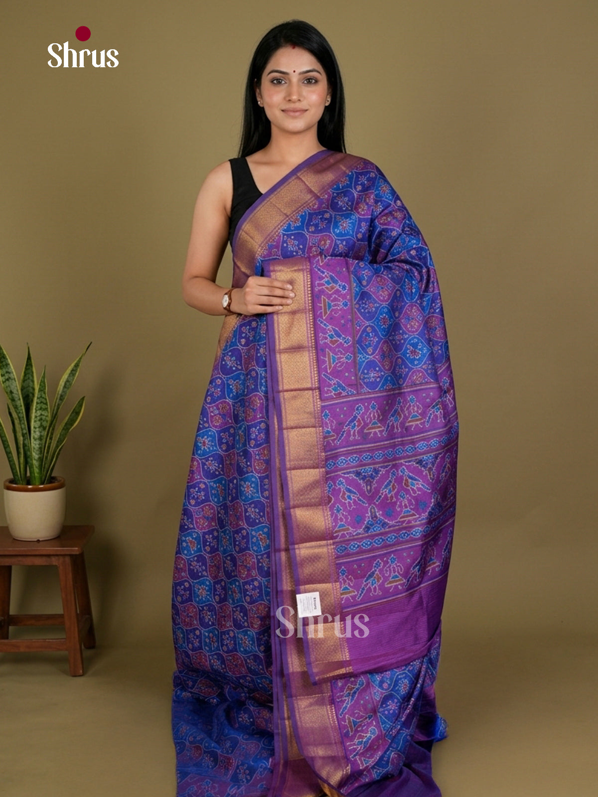 Semi Patola Saree - EDS21082 - Shop on Shrus.com