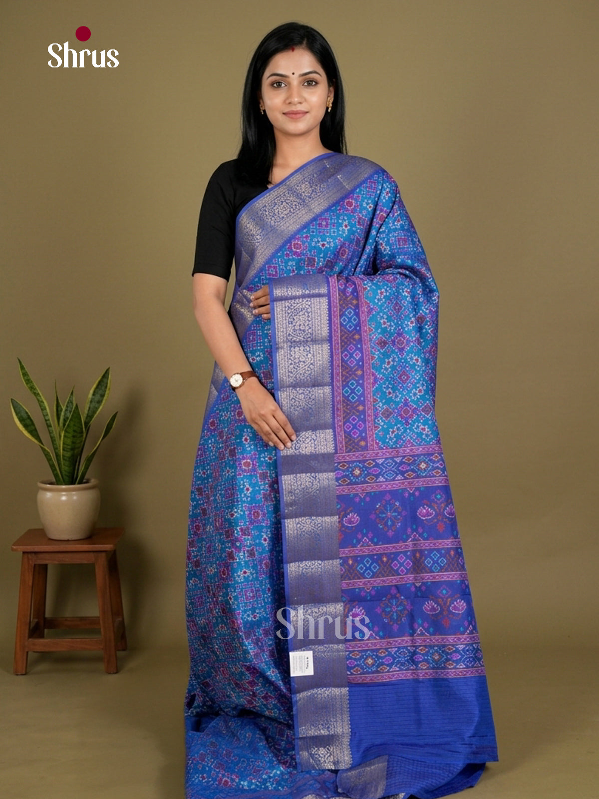 Semi Patola Saree - EDS21086 - Shop on Shrus.com