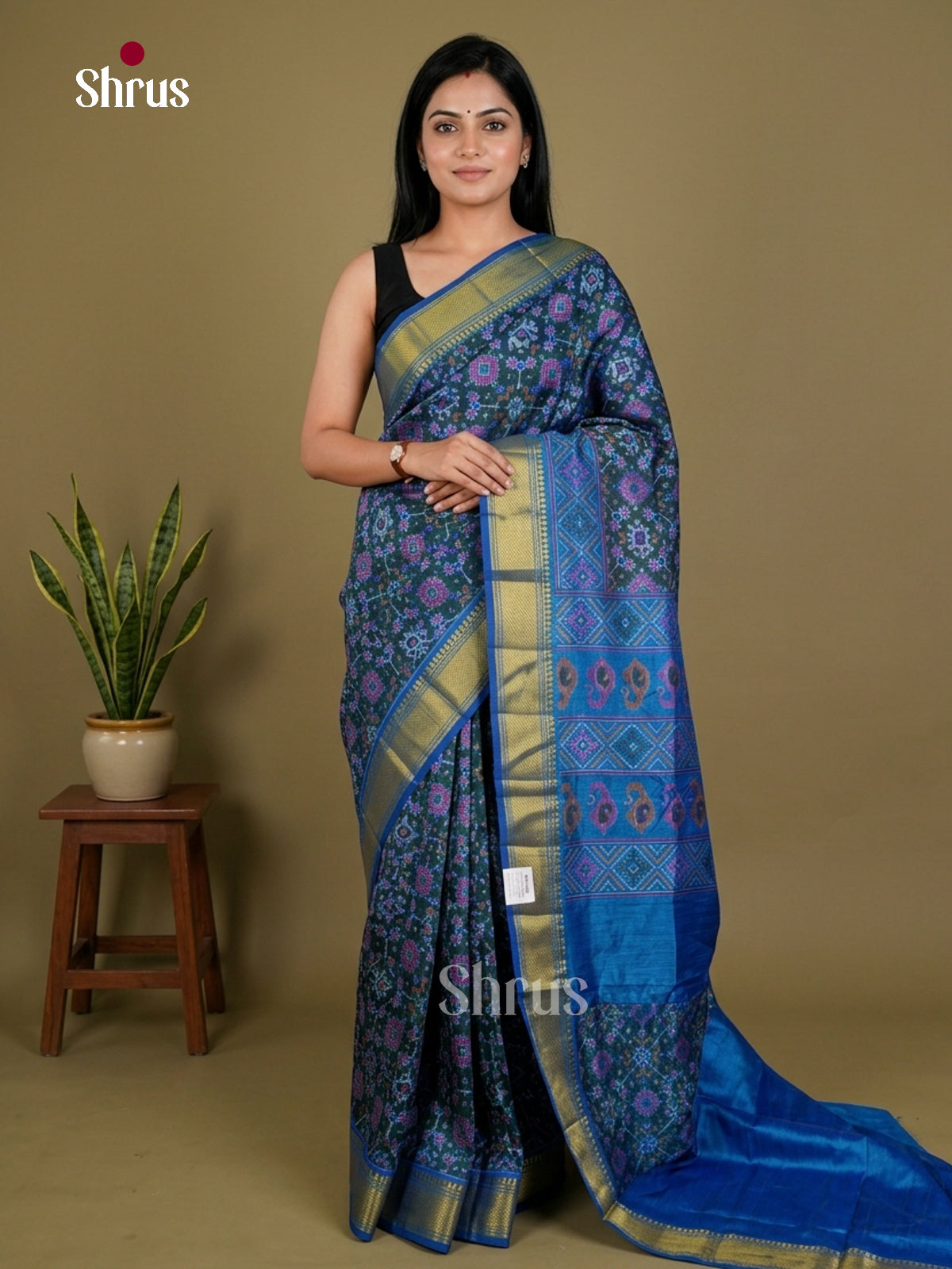 Semi Patola Saree - EDS21087 - Shop on Shrus.com