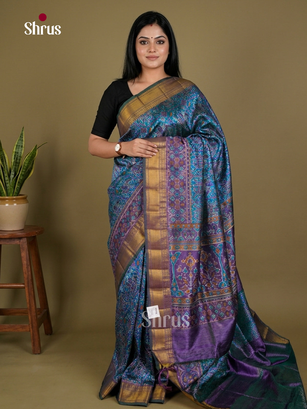 Semi Patola Saree - EDS21088 - Shop on Shrus.com