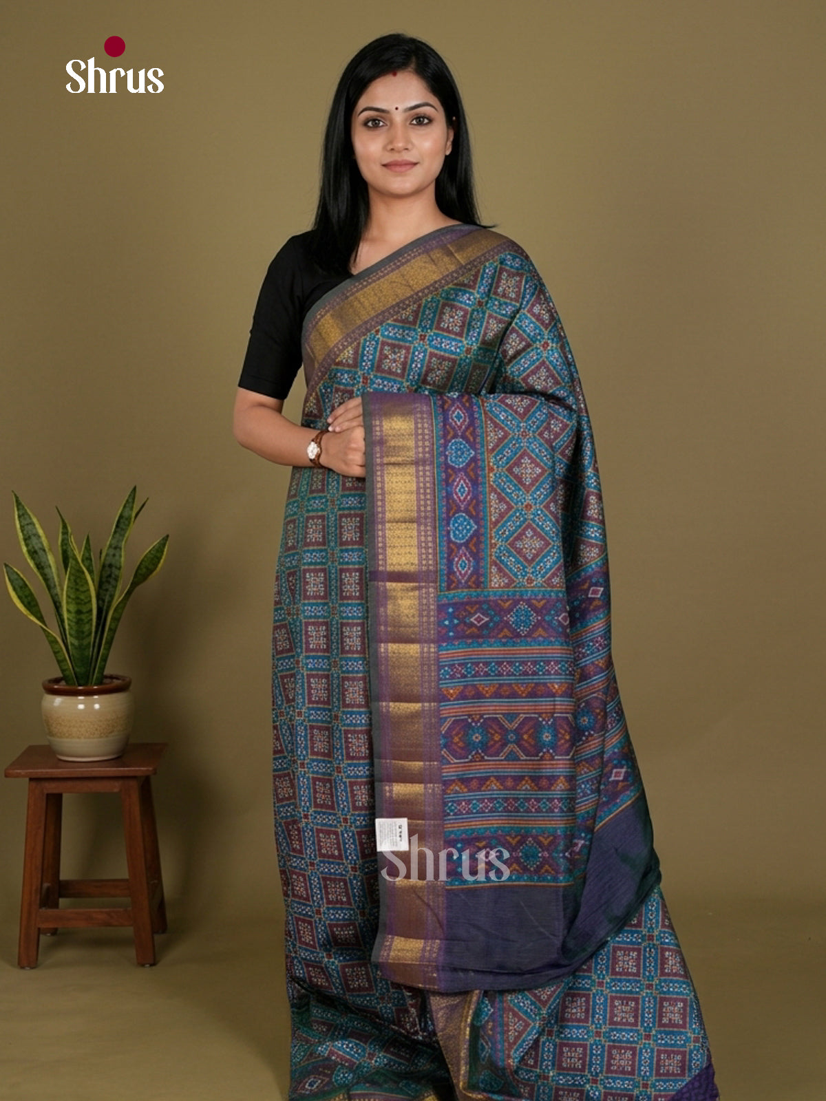 Semi Patola Saree - EDS21095 - Shop on Shrus.com
